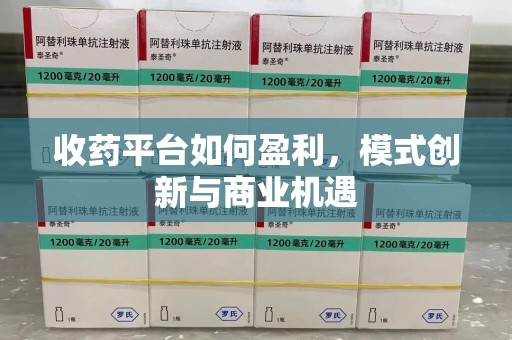 驻马店收药平台如何盈利，模式创新与商业机遇